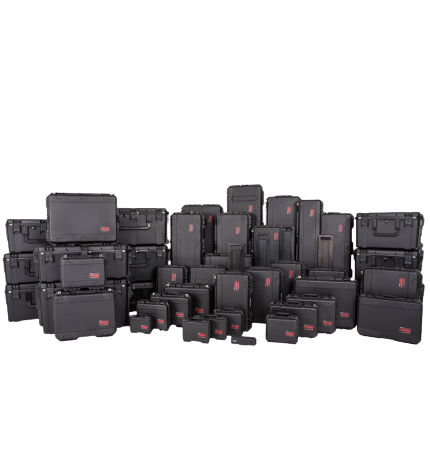 iSeries Groupshot, Hardshell cases perfect for transport due to their lightweight