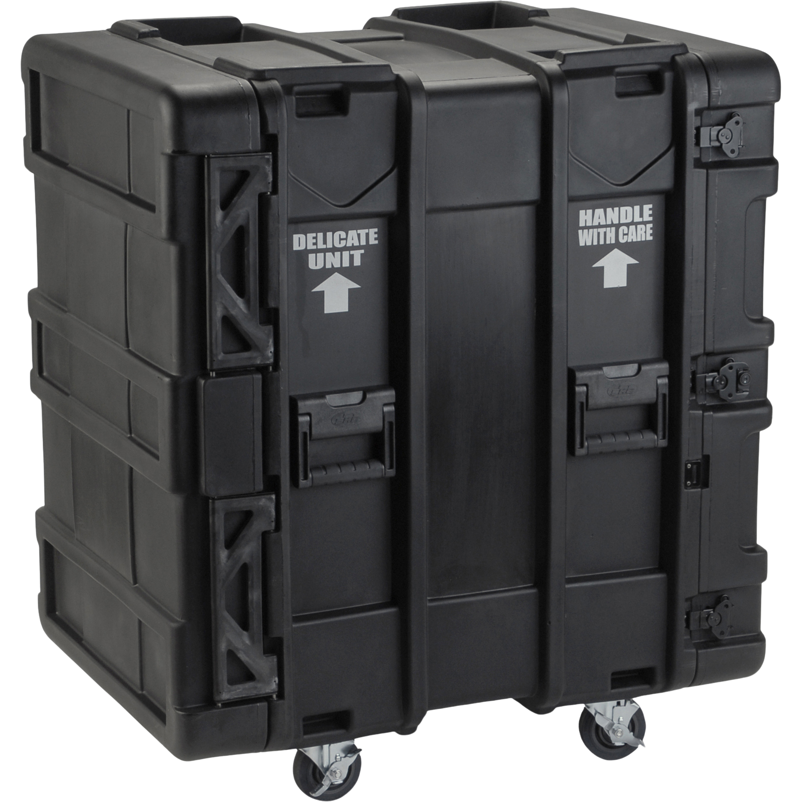 SKB rSeries Shock Rack - 16U Shock Rack - Black - 24" deep - With wheels