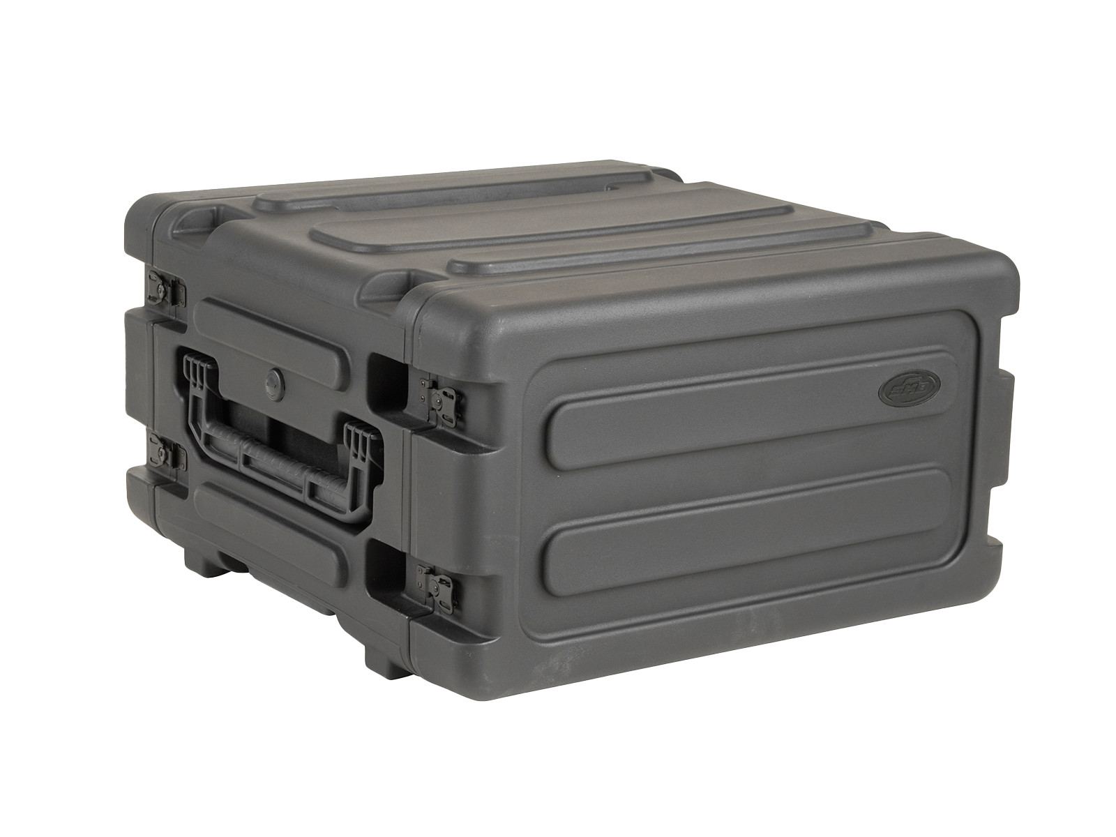 SKB rSeries Shock Rack - 4U Rolling Shock Rack - Black - 20" deep - With wheels